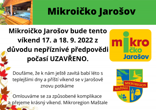 17.-18.9.2022 UZAVŘENO